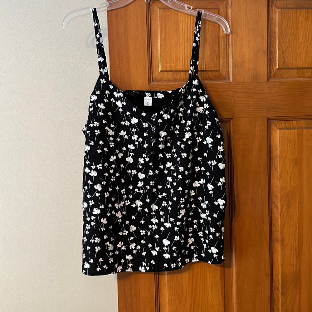 Floral Spaghetti Strap Tank